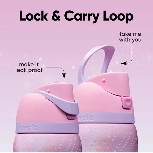 Wicked X Owala Glinda 32oz Free Sip Water Bottle NWT - Picture 6 of 12